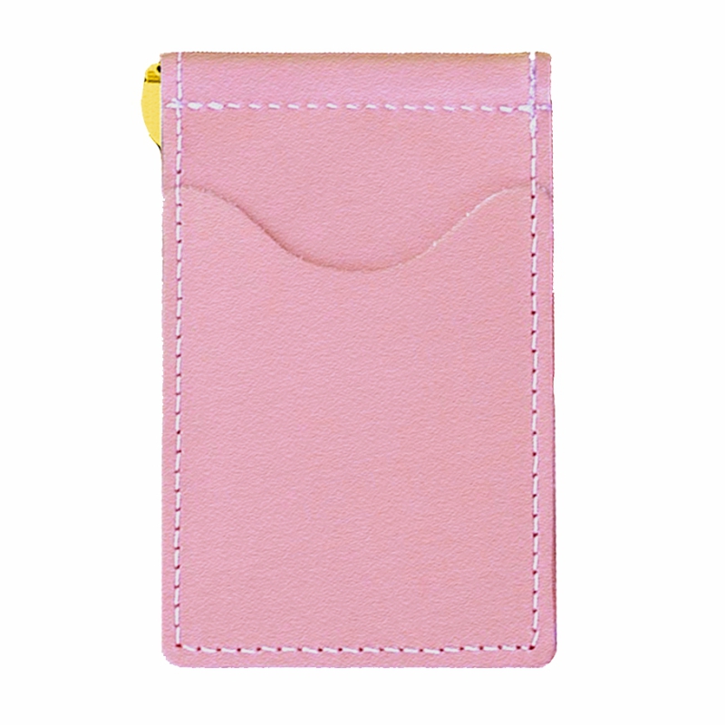 Pink Back Saver Leather Wallet